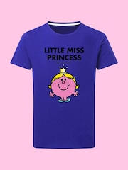 Star Editions Mr. Men Little Miss Princess Blue 100% Cotton T-Shirt - Image 2 of 2