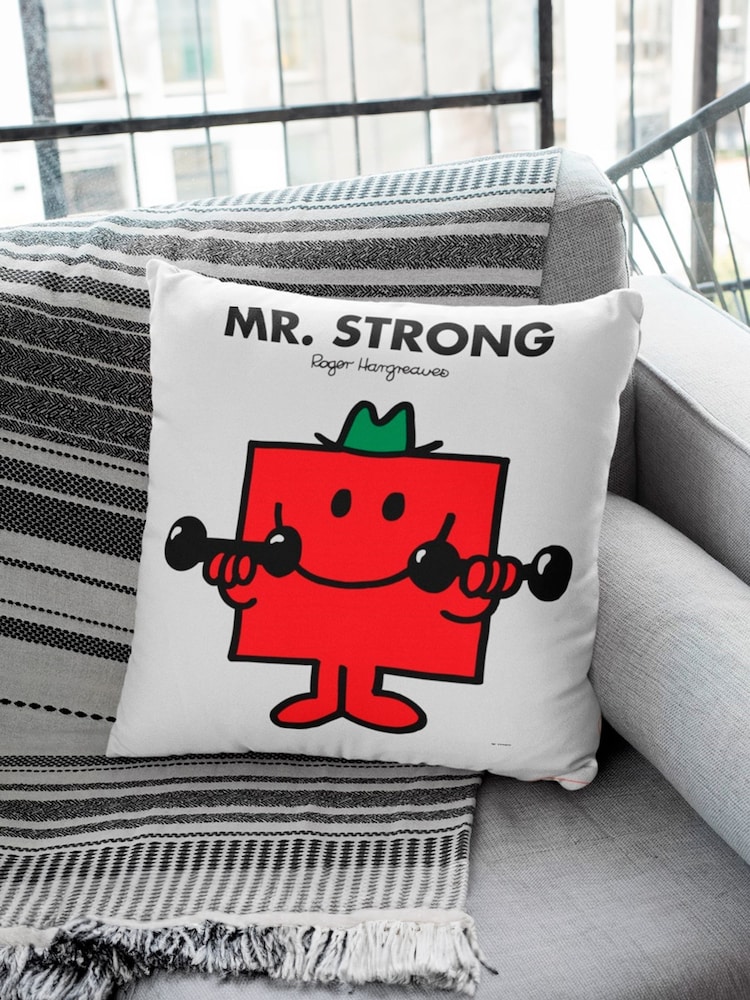 100% Cotton Mr Strong Cushion by Star Editions - Image 4 of 4
