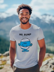 Star Editions Mr. Men Little Miss Mr. Bump Grey 100% Cotton T-Shirt - Image 2 of 4