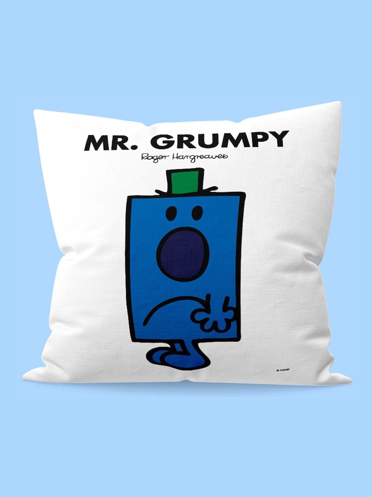 100% Cotton Mr Grumpy Cushion by Star Editions - Image 1 of 4