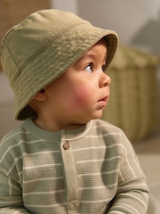 Green 100% Cotton Baby Bucket Hat (0mths-2yrs) - Image 2 of 5