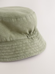 Green 100% Cotton Baby Bucket Hat (0mths-2yrs) - Image 4 of 5