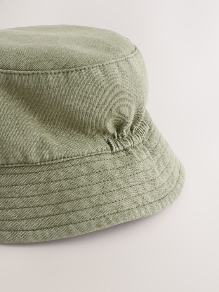 Green 100% Cotton Baby Bucket Hat (0mths-2yrs) - Image 4 of 5