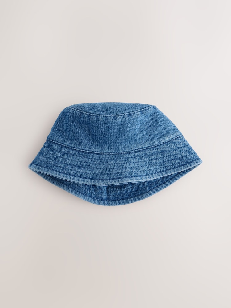 Niebieski dżersejowy - Dziecięcy kapelusz typu bucket w 100% z bawełny (0 mies. – 2 lat) - Image 4 of 6
