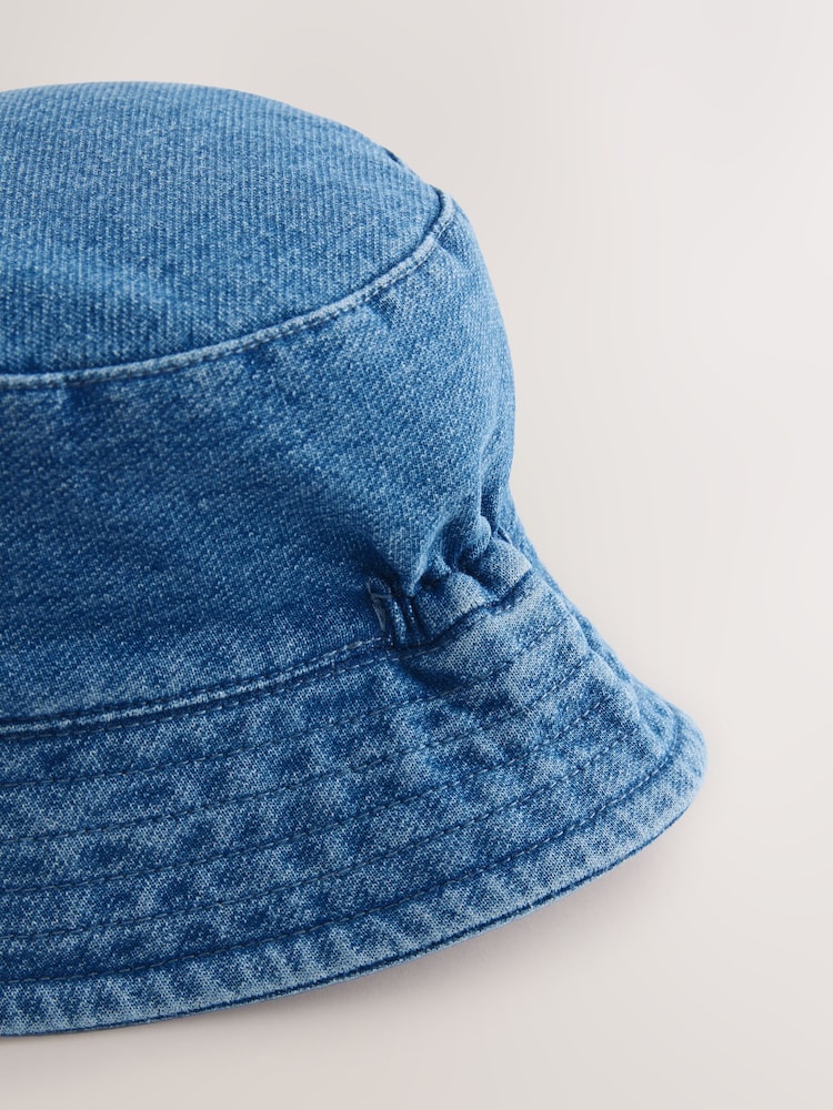 Niebieski dżersejowy - Dziecięcy kapelusz typu bucket w 100% z bawełny (0 mies. – 2 lat) - Image 5 of 6