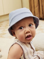 Blue Baby Bucket Hats 2 Pack (0mths-2yrs) - Image 3 of 8