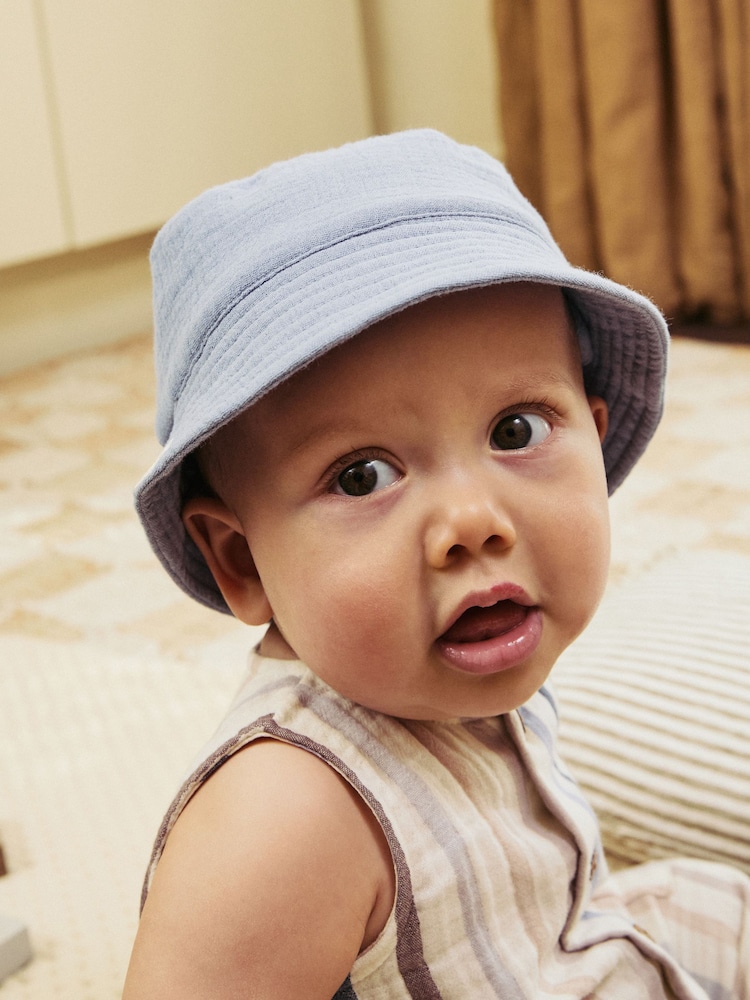 Blue Baby Bucket Hats 2 Pack (0mths-2yrs) - Image 3 of 8