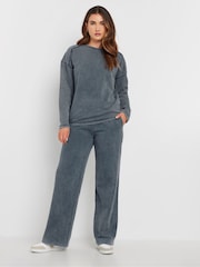 Long Tall Sally Blue Acid Wash Cuffed Joggers - Image 1 of 5