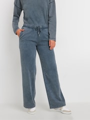 Long Tall Sally Blue Acid Wash Cuffed Joggers - Image 2 of 5