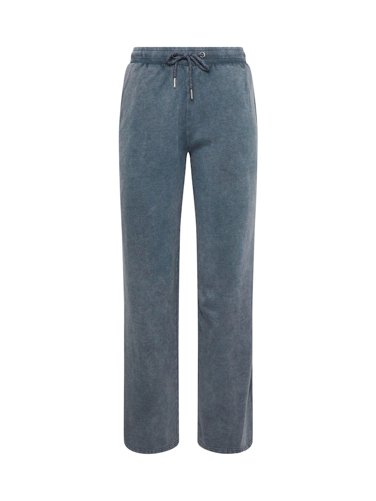 Long Tall Sally Blue Acid Wash Cuffed Joggers - Image 5 of 5