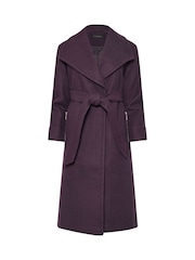 PixieGirl Petite Purple Wrap Belted Coat - Image 5 of 5
