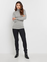 Long Tall Sally Grey Roll Neck Fine Gauge Jumper - Image 3 of 5