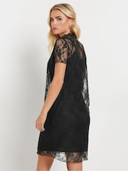 PixieGirl Petite Black Lace Short Sleeve Dress - Image 2 of 6