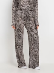 Long Tall Sally Animal Animal Tie Waist Wide Leg Joggers - Image 1 of 4