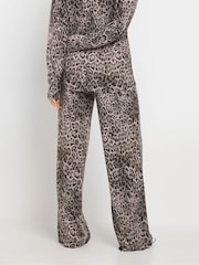 Long Tall Sally Animal Animal Tie Waist Wide Leg Joggers - Image 3 of 4