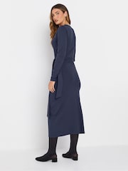 Long Tall Sally Blue Wrap Midi Dress - Image 4 of 5