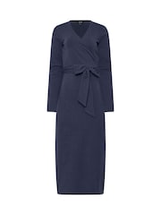 Long Tall Sally Blue Wrap Midi Dress - Image 5 of 5