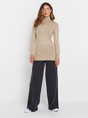 Long Tall Sally Natural Roll Neck Fine Gauge Jumper - Image 2 of 5