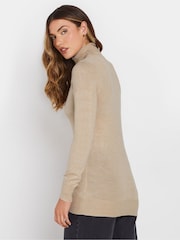 Long Tall Sally Natural Roll Neck Fine Gauge Jumper - Image 3 of 5