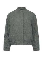 PixieGirl Petite Grey Cosy Bomber Jacket - Image 5 of 5