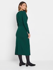 Long Tall Sally Green Wrap Midi Dress - Image 3 of 5