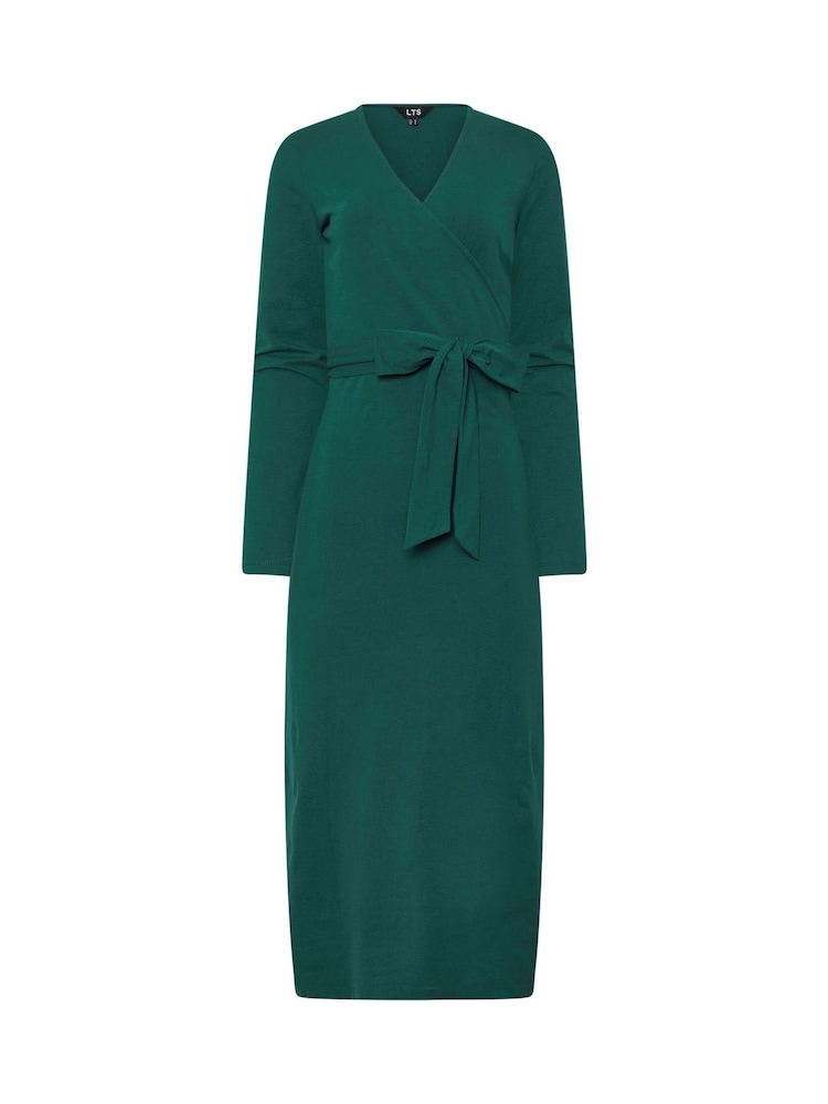 Long Tall Sally Green Wrap Midi Dress - Image 5 of 5