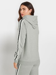 Long Tall Sally Grey Colour Block Crew Neck Hoodie - Image 3 of 5