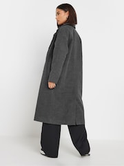 PixieGirl Petite Grey Formal Midi Coat - Image 3 of 5