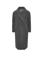 PixieGirl Petite Grey Formal Midi Coat - Image 5 of 5