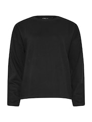 Long Tall Sally Black 2-In-1 Sweatshirt - Image 5 of 5