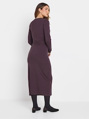 Long Tall Sally Purple Wrap Midi Dress - Image 3 of 5
