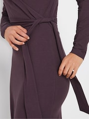 Long Tall Sally Purple Wrap Midi Dress - Image 4 of 5