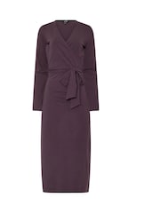 Long Tall Sally Purple Wrap Midi Dress - Image 5 of 5