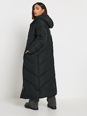 PixieGirl Petite Black Maxi Padded Coat - Image 2 of 5