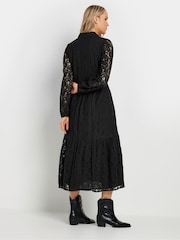 Long Tall Sally Black Lace Midi Dress - Image 3 of 5