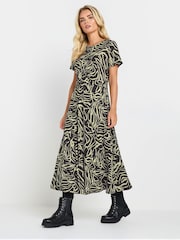 M&Co Natural Petite Abstract Maxi Dress - Image 1 of 5