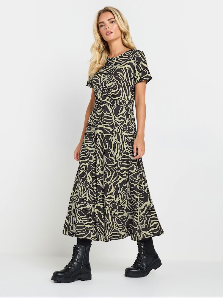 M&Co Natural Petite Abstract Maxi Dress - Image 1 of 5