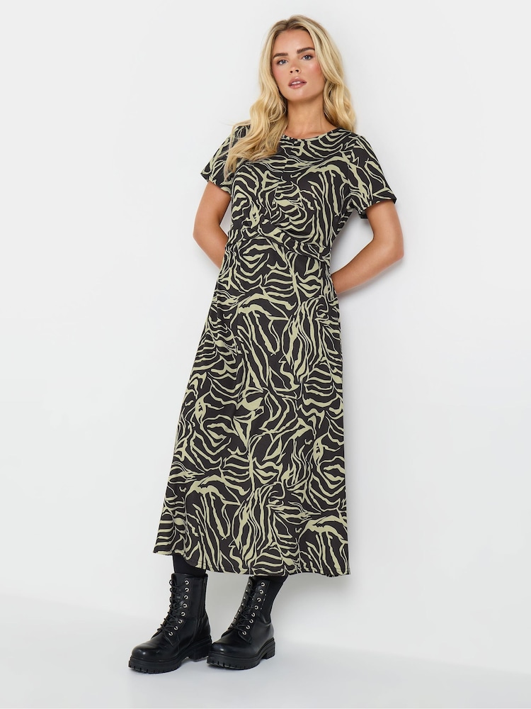 M&Co Natural Petite Abstract Maxi Dress - Image 2 of 5