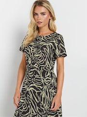 M&Co Natural Petite Abstract Maxi Dress - Image 4 of 5