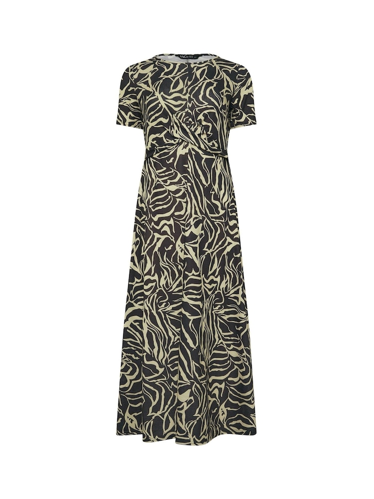 M&Co Natural Petite Abstract Maxi Dress - Image 5 of 5