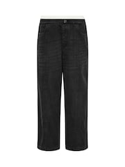 PixieGirl Petite Black Boxer Waistband Seam Leg 100% Cotton Jeans - Image 1 of 1