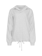 Long Tall Sally Grey Cross Over Sweatshirt - Image 5 of 5