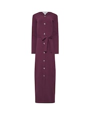 Long Tall Sally Red Long Sleeve Ribbed Button Maxi Dress - Image 5 of 5