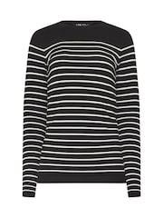 Long Tall Sally Black Stripe Fine Gauge Jumper - Image 5 of 5