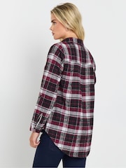 M&Co Purple Petite Check Shirt - Image 3 of 5