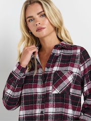 M&Co Purple Petite Check Shirt - Image 4 of 5