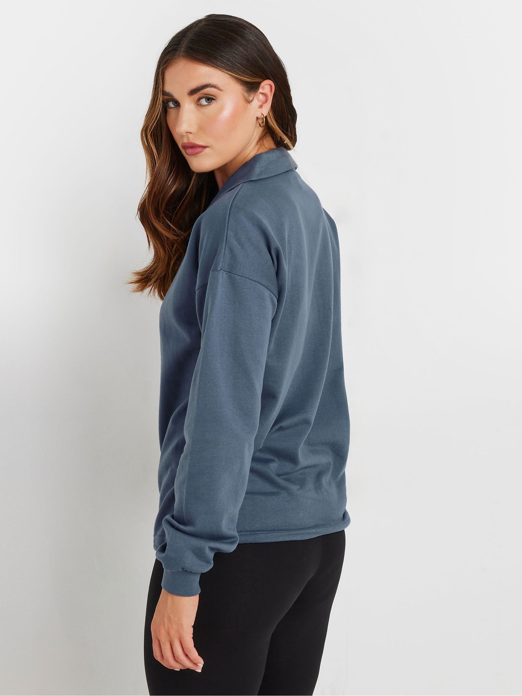 Buy Long Tall Sally Blue Cross Over Sweatshirt from Next USA