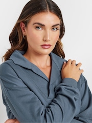 Long Tall Sally Blue Cross Over Sweatshirt - Image 4 of 5
