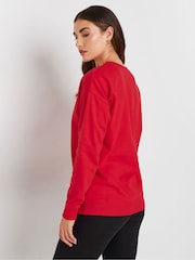 Long Tall Sally Red Crew Neck Sweatshirt - Image 3 of 5