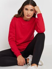 Long Tall Sally Red Crew Neck Sweatshirt - Image 4 of 5